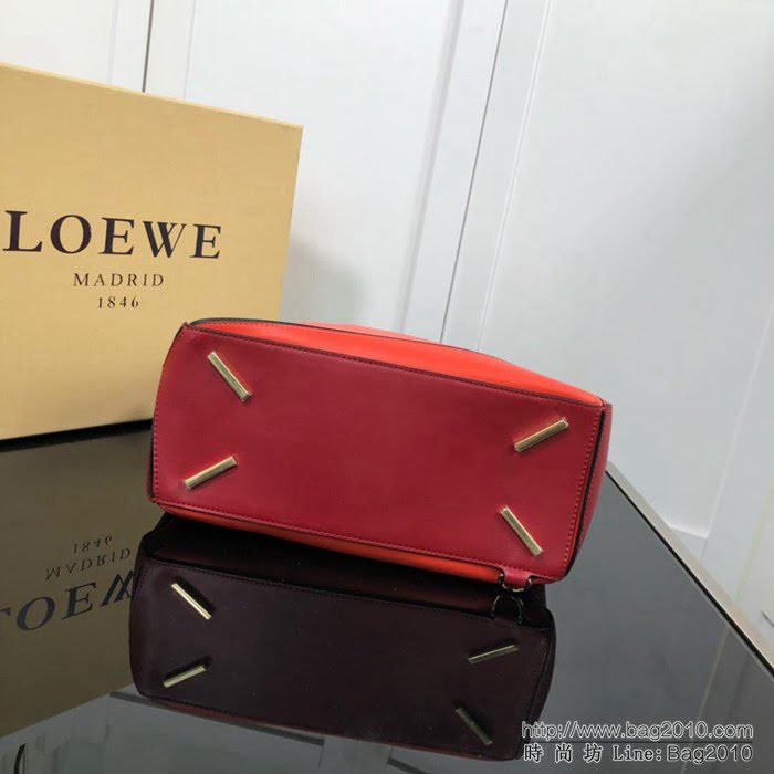 LOEWE羅意威 拼色熱銷款 puzzle bag 可折疊 牛皮手提肩背包 大小號 L0153  jdl1245